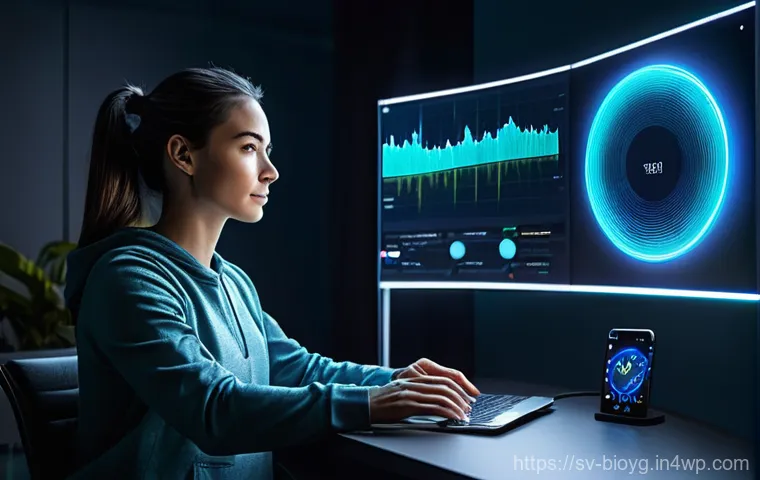 바이오해킹을 위한 패턴 인식 기술 - **Prompt 1: The Biohacker's Insight Journey**
    "A person, mid-thirties, gender-neutral, dressed i...