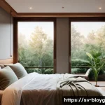 Home 12 바이오해킹과 노화 방지 기술 - **Prompt: "A serene and harmonious bedroom scene, bathed in soft, warm twilight. A person in comfort...